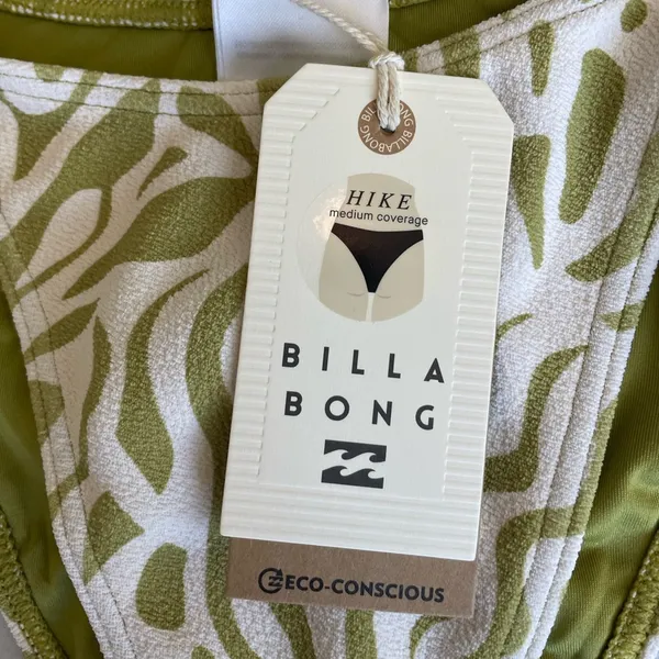 BILLABONG LA CALA HIKE BIKINI BOTTOM NWT💚🐚 medium coverage women’s Large - Image 10