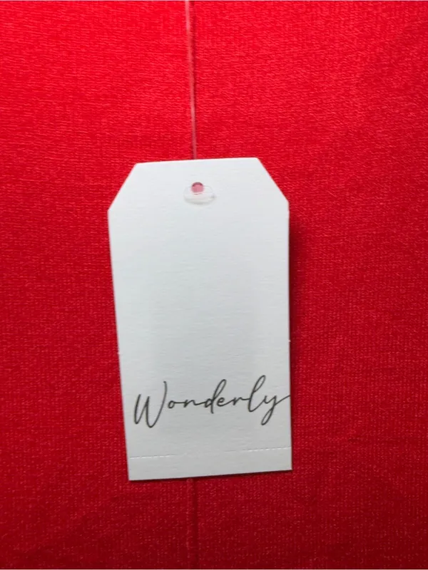 Wonderly Women’s 2X Red Knit Top Sweater Normcore Indie Sleaze Minimalist - Image 5