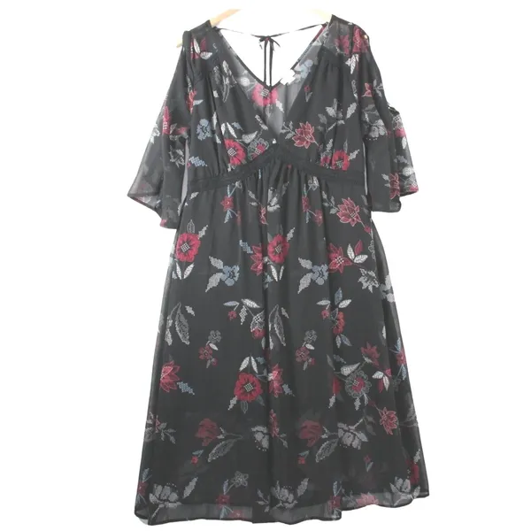 Wild Pearl Dress Sz L‎ Whimsygoth Witchcore Eyeshadow Floral Dark Fairy - Image 3