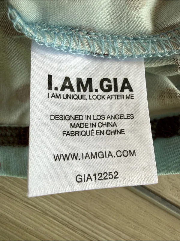 I.AM.GIA Blare Hoodie Polka Dot Blue Medium NWT - Image 12