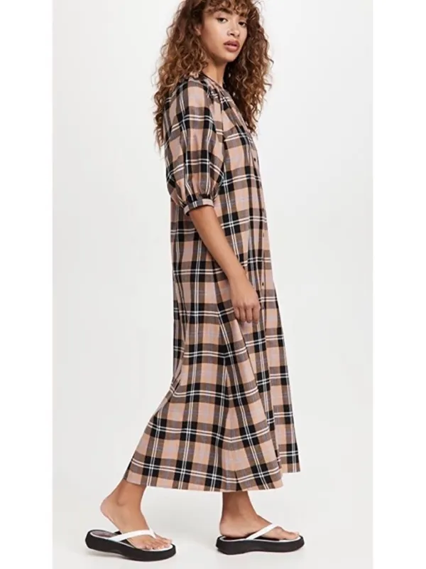 Staud Vincent Dress in Cotton Twill Womens Size S - Image 2