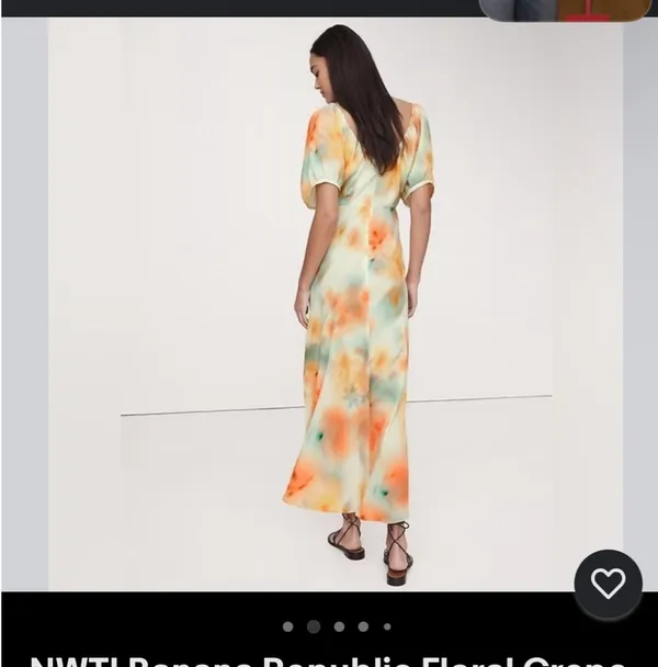 NWT! Banana Republic Floral Crepe - Image 2