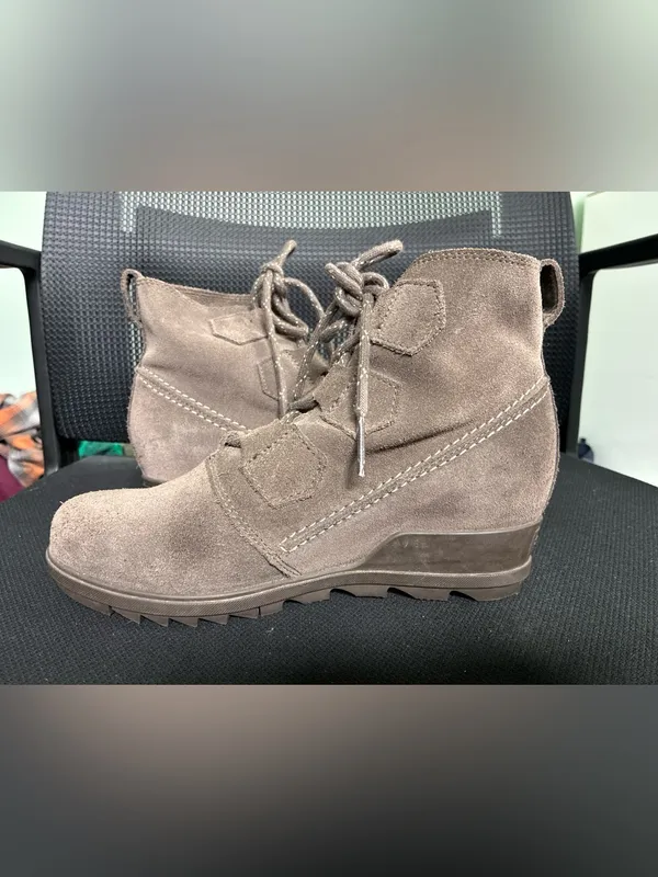 Sorel Women’s Evie Lace Boot Waterproof Leather Suede Size 7.5 Major Brown - Image 7