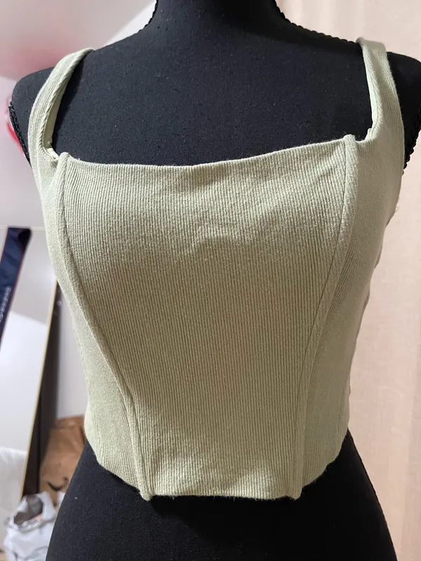Corset top Green - Image 3