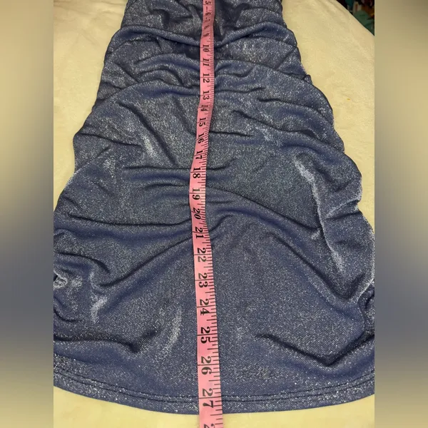 Windsor Blue Bodycon Mini Dress Spaghetti Strap - Image 6