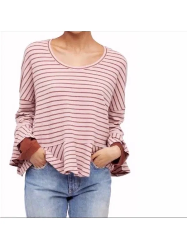 Free People We The Free Thermal Ruffled Top Size XS - Image 5