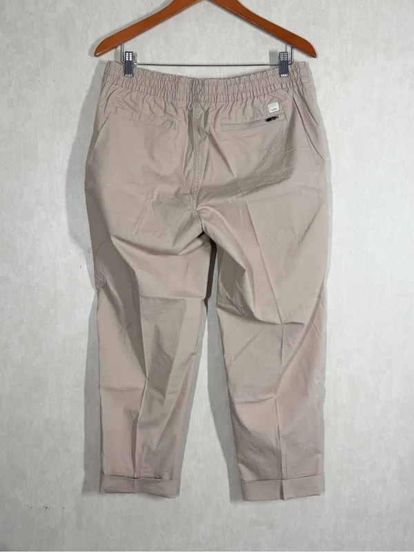 Vuori Women’s Organic Cotton Vintage Ripstop Ankle Pants Drawstrings in Gravel L - Image 6