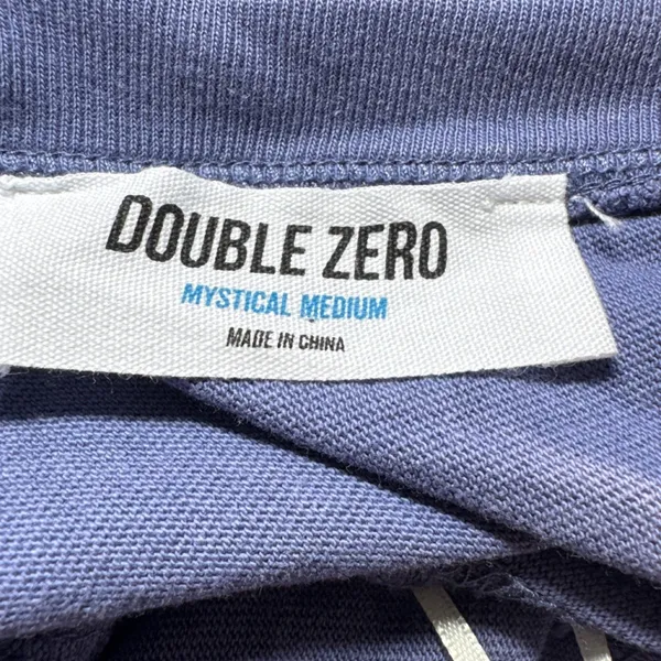 Double Zero Mystical Medium Romper Blue‎ Purple Cotton V-Neck Pocket DZ25C080 - Image 3