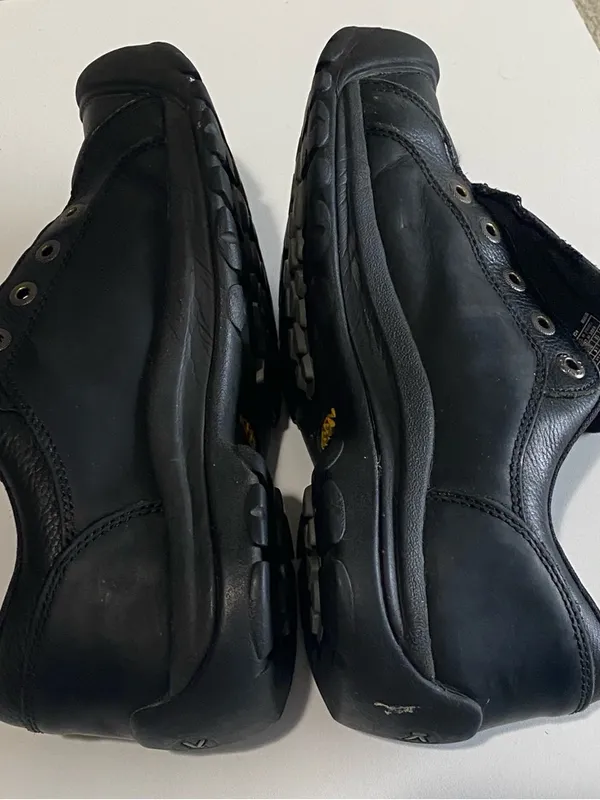Keen Shoes Womens 10 Athletic Leather Briggs‎ Sneaker Comfort Black Lace Up Walk - Image 8