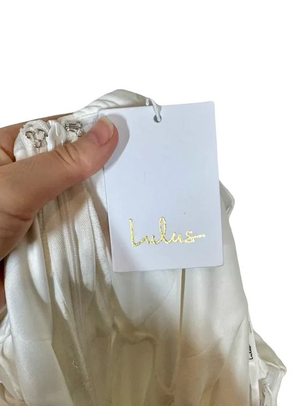 NWT Lulus Arienne White Off-the-Shoulder Mermaid Maxi Dress- Still Full Price - Image 16