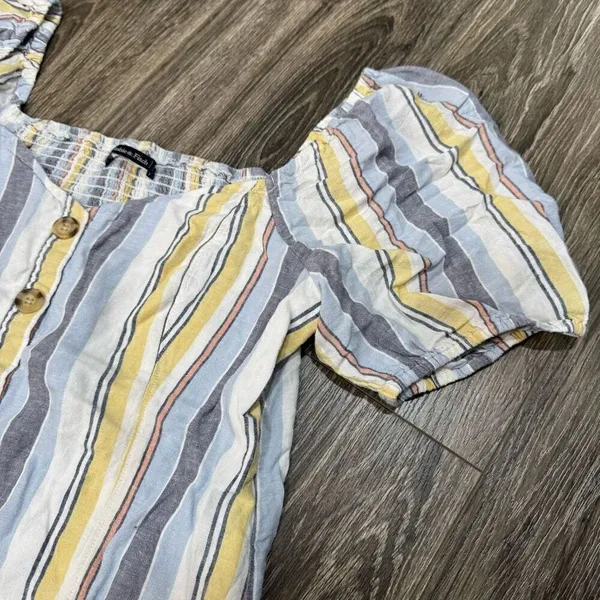 Abercrombie & Fitch striped linen Blouse - Image 2