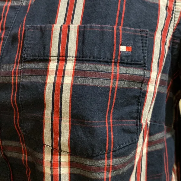 Tommy Hilfiger plaid cotton top - Image 5