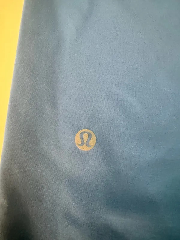 blue Lululemon Align High-Rise Pants with Pockets feature Nulu fabric. - Image 3