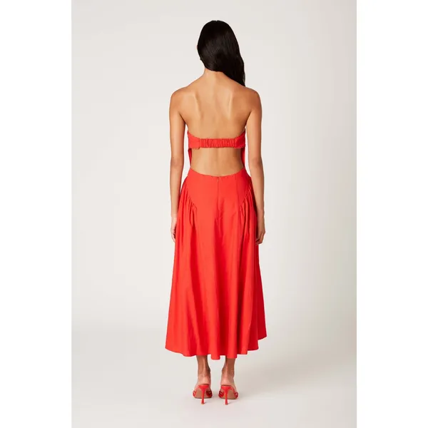 NIA Strapless linen blend ANNE DRESS size medium - Image 3