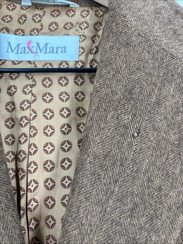 MaxMara wool blazer 6 brown made in italy READ - Image 3