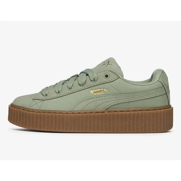 Puma X Fenty Creeper Phatty Nubuck ' Green Fog'‎ Gum Women's Size 8 Rihanna New - Image 3