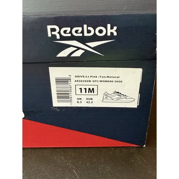 Reebok Womens Drive Classic Leather Sneakers Shoes Pink Tan‎ Natural Size 11M U - Image 7
