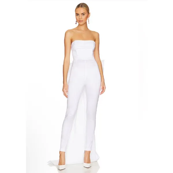 NWT Nookie Reese Black‎ Strapless Bow Jumpsuit Sz XS $289 - Image 5