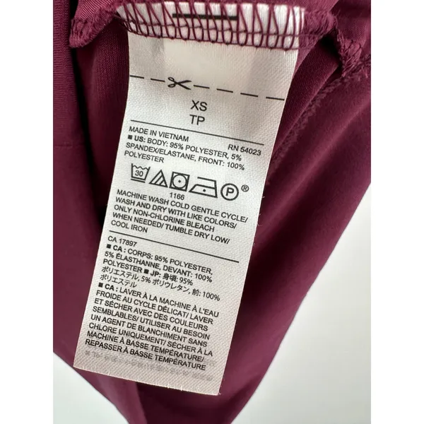 Banana Republic Factory Burgundy Surplice‎ V-Neck Tank Top Women's Size X-Small - Image 6