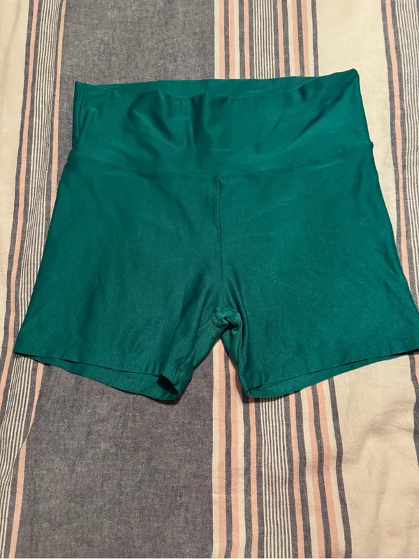 OFFLINE by Aerie Real Me Bike Shorts - Emerald Green, XL Like New - Image 2