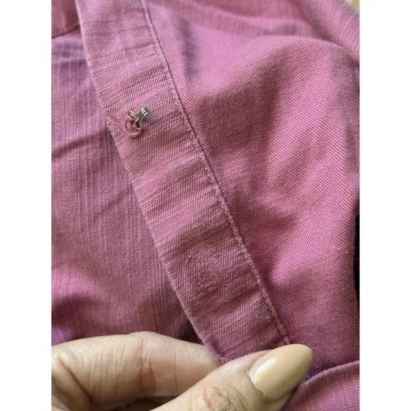 Anthropologie Somerset Jumpsuit Small Pink Full Length Short Sleeve Wide‎ Leg - Image 9
