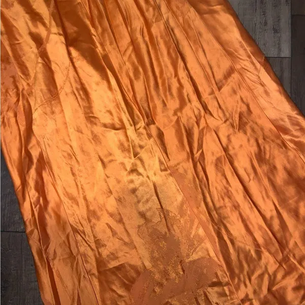 Zara Woman Collection Orange Jacquard Halter boho Dress NWT party resort 189$ - Image 14