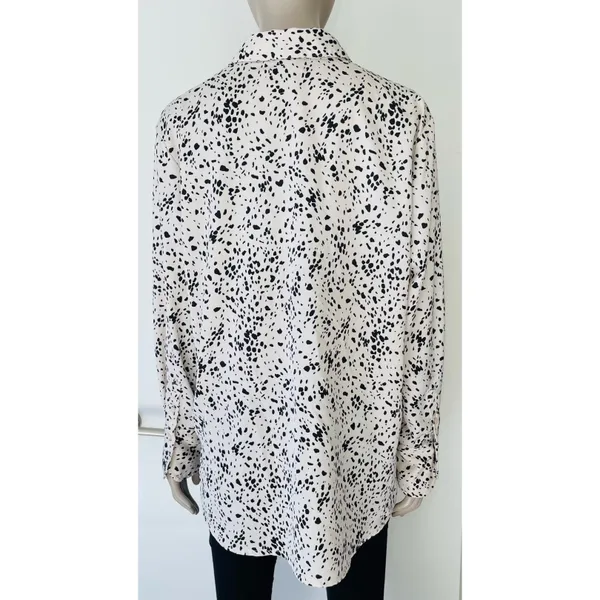 Satin Long Sleeve Button Up Blouse - Image 6