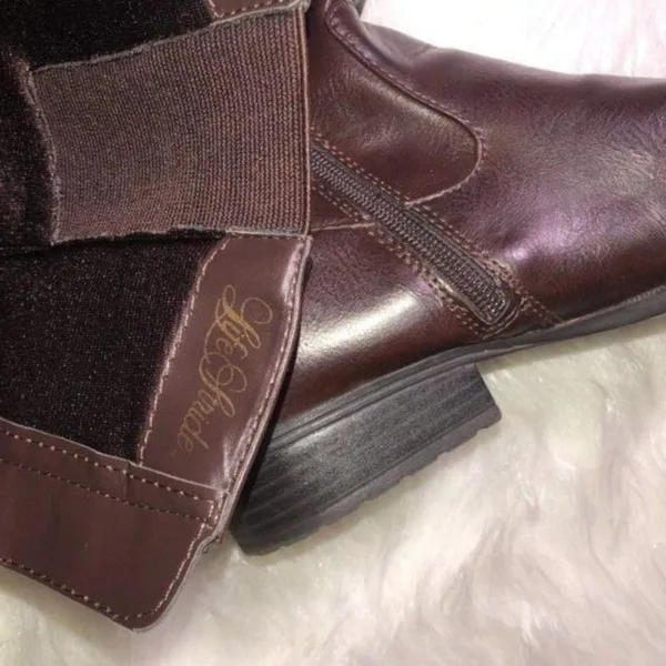 Life Stride Women's Cold Weather Weather Side Zipper Dark Brown Boots Sz 8.5 - Image 10