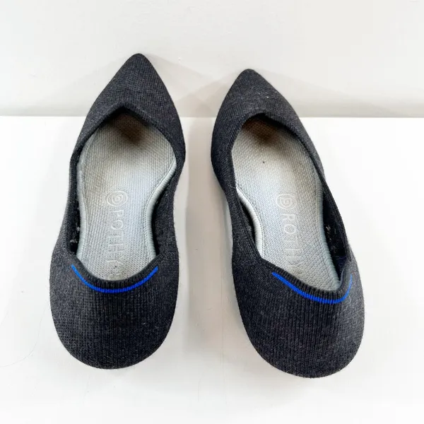 Rothy's The Point Ballet Knit Flats Gray 7 - Image 7