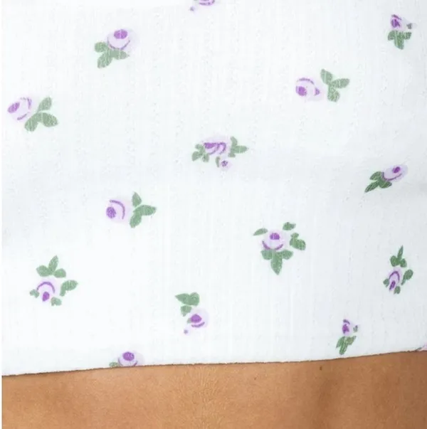 Princess Polly Elwood Ditsy Floral Square Neck Crop Top - Image 4