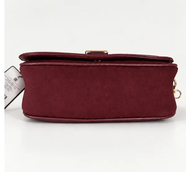 Laundry by Shelli Segal burgundy saddle bag - Image 10