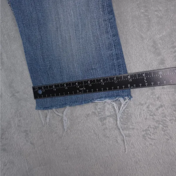 BKE Jeans Womens 34x20 Blue Culture Boot Cut Off Crop Raw Hem DIY Ankle Cropped‎ - Image 11