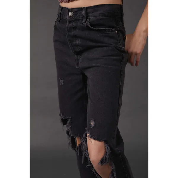 Free People The Lasso Jean / Washed Black - Image 5