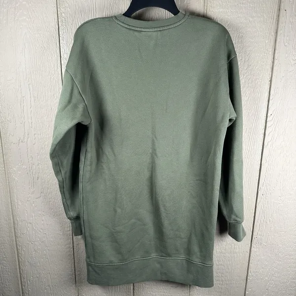 Cozy Earth Tunic Crewneck Sweatshirt Womens Small Olive Green Modal CEW0168 - Image 4