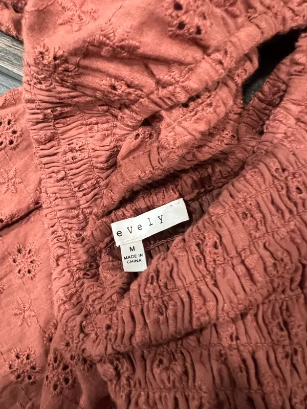 Baevely Blouse Top Orange Size M - Image 3