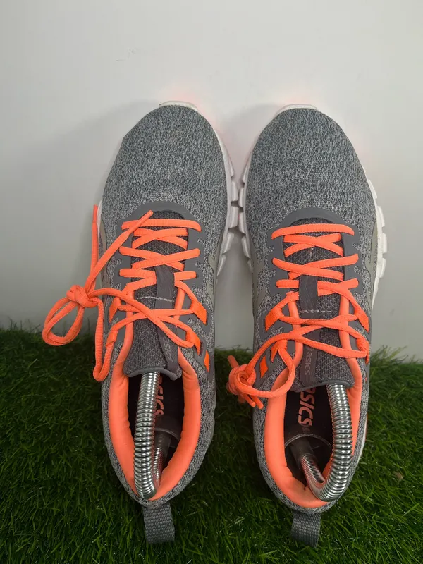 ASICS Gel Running Shoes Gray Orange Women’s US 7 EU 38 Athletic Sneakers - Image 5