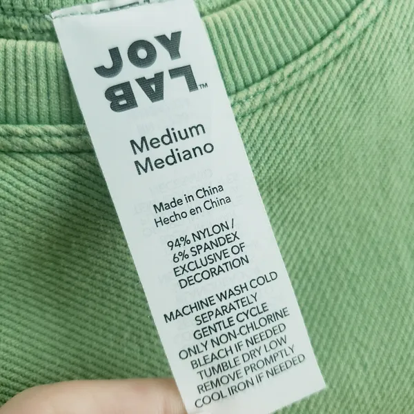JoyLab Perforated Cropped Athletic Sports Top - Image 7