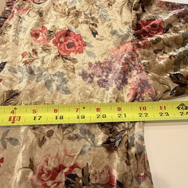 Easel Boho Fairy Velvet Tiered Floral Kimono Jacket Size S Cottage Whimsigoth - Image 8