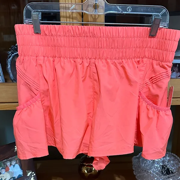 Free People Movement Get Your Flirt On Neon Coral Tennis or Pickleball Shorts - Image 7