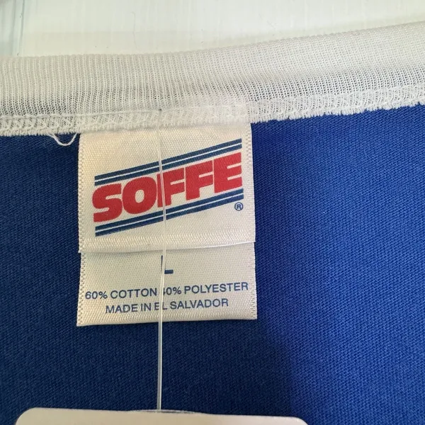 Florida Gators Junior L Burnout Football Tee Soffe NWT White Royal - Image 7