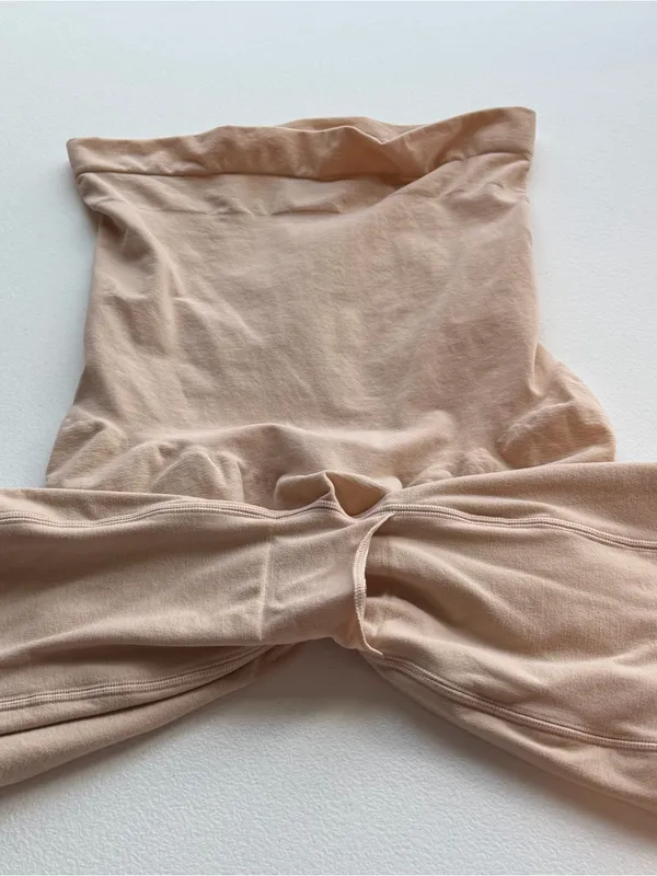 SPANX Strapless High-Waist Shaper Shorts in Beige - Image 4