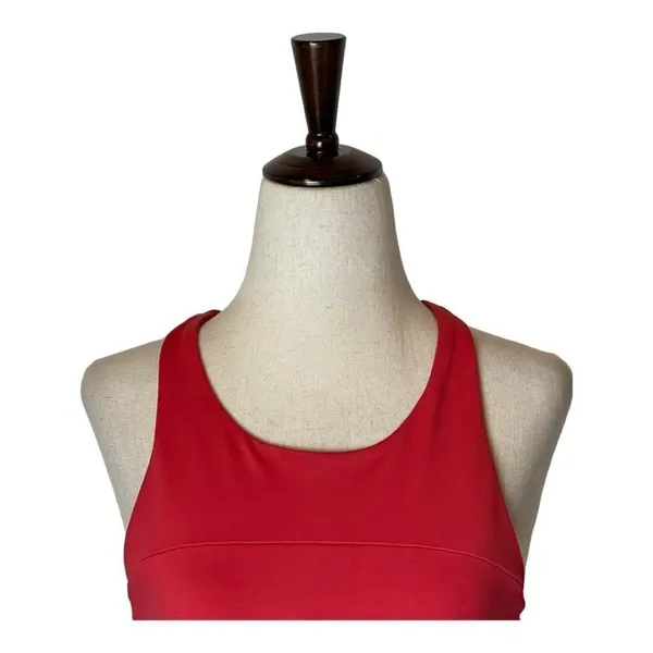 Outdoor‎ Voices Sports Bra Women Medium Red Racerback TechSweat Crop Tank Top - Image 4