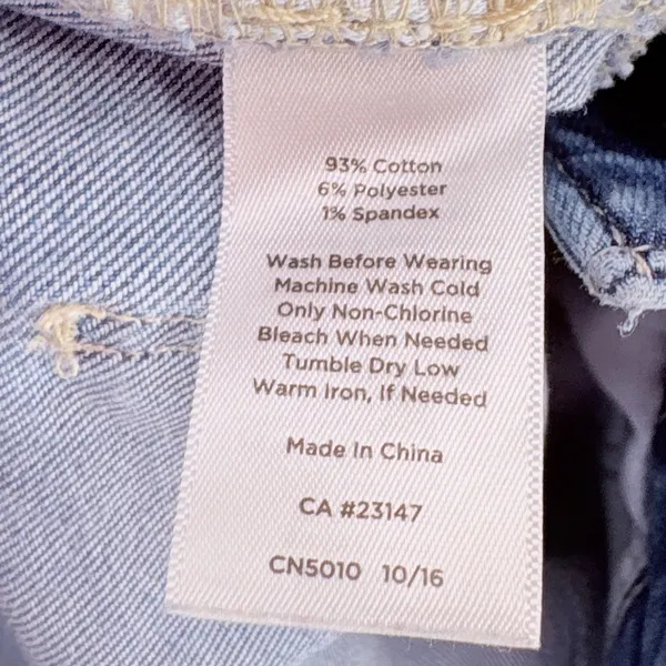 Talbots Straight Leg Jeans Womens 10P Blue Flawless Five Pocket Denim Bluebird - Image 8