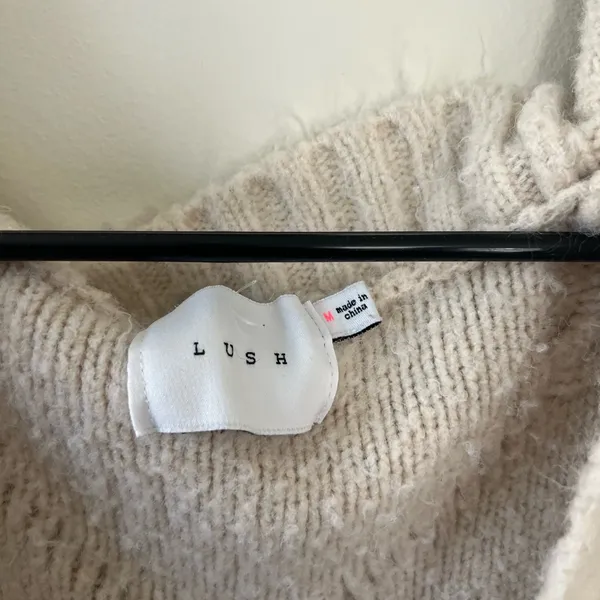 Lush Cream Knit Cardigan - Image 2