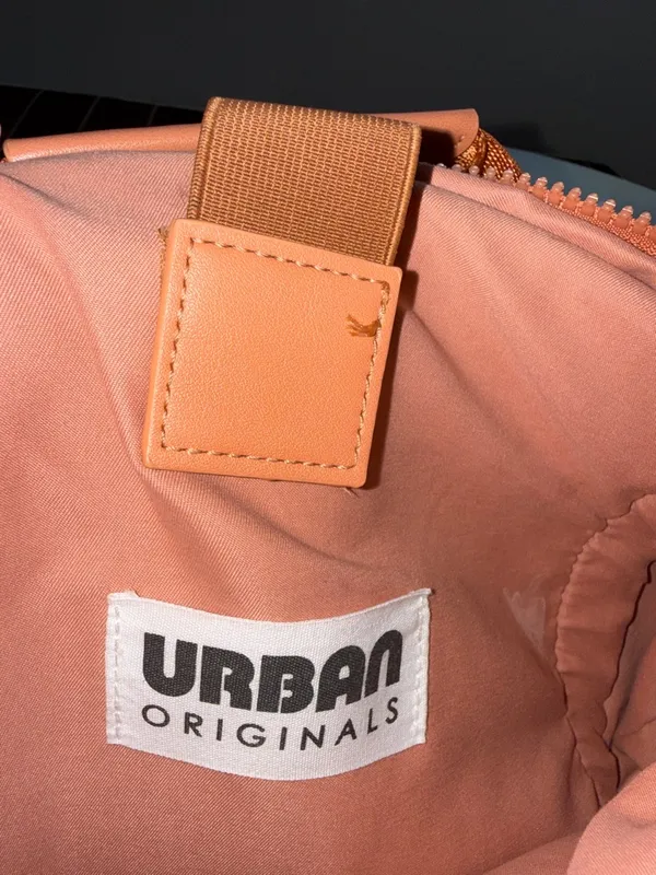 Urban Originals Coral Satin Backpack with Multiple Zips - Image 12