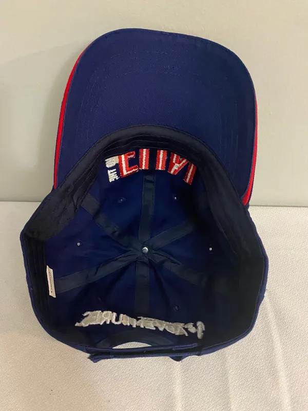 Carnival adult unisex navy blue and red hat one size - Image 6