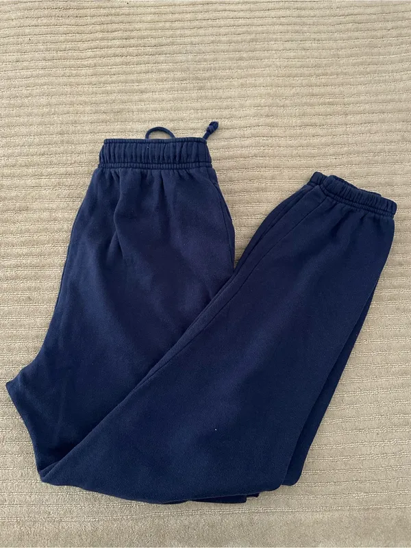 Pink Victoria's Secret Navy Jogger Pants - Green Crest Detail size XS - Image 6