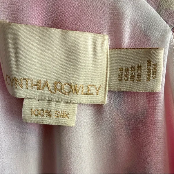 Cynthia Rowley 100% Silk Multicolors Abstract Dress 8 - Image 10