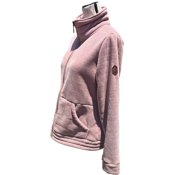 Free‎ Country Womens Mauve Pink Full Zip Faux Fur Lined Fleece Jacket Medium - Image 4