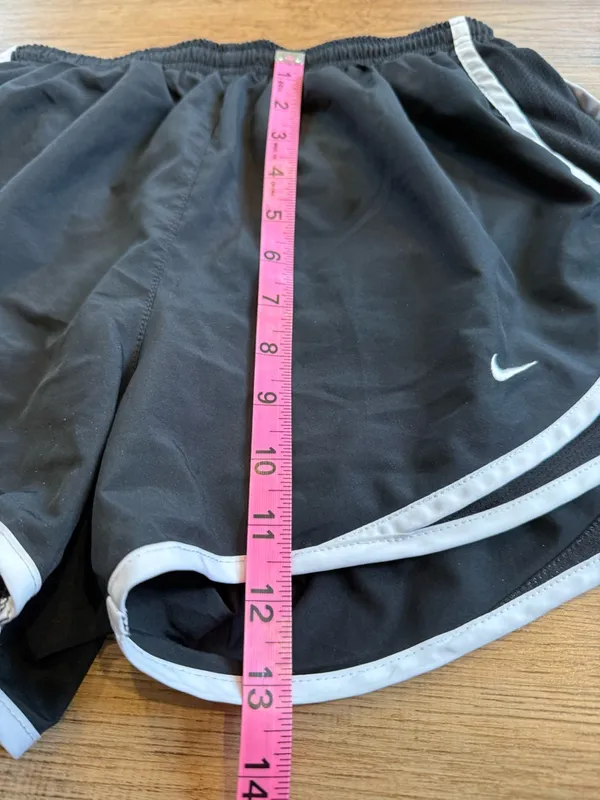 Nike Women’s Black Running Shorts with White Trim size small - Image 7